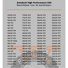 Afbeelding leden in Gallery-weergave, AutoSock High Performance 600