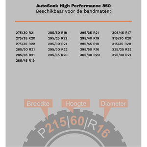AutoSock High Performance 850