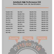 Afbeelding leden in Gallery-weergave, AutoSock High Performance 540