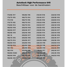 Afbeelding leden in Gallery-weergave, AutoSock High Performance 645
