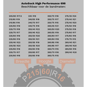 AutoSock High Performance 698